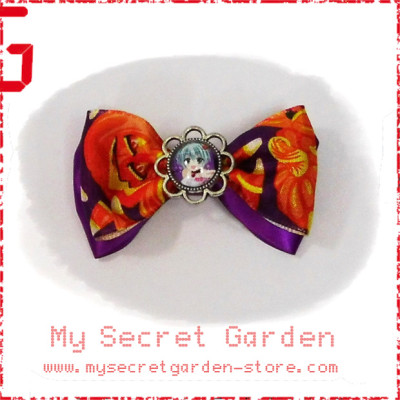 Vocaloid Miku Hatsune 初音ミク Halloween Anime Cabochon Hair Bows Hair Clip 
